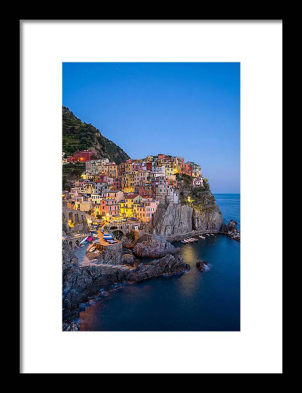 Manarola At Blue Hour