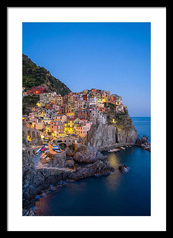 Manarola At Blue Hour