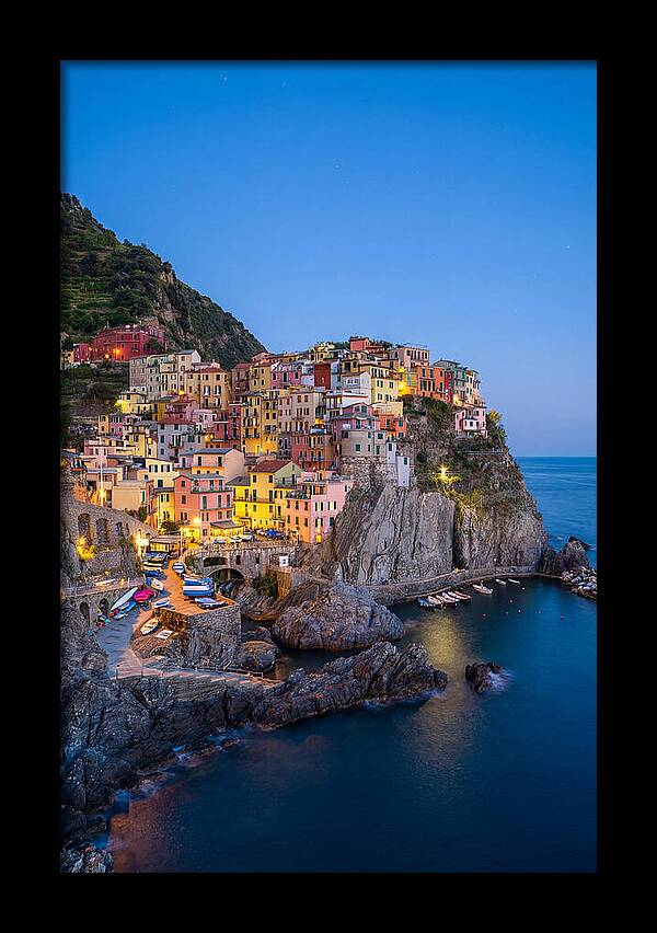 Manarola At Blue Hour