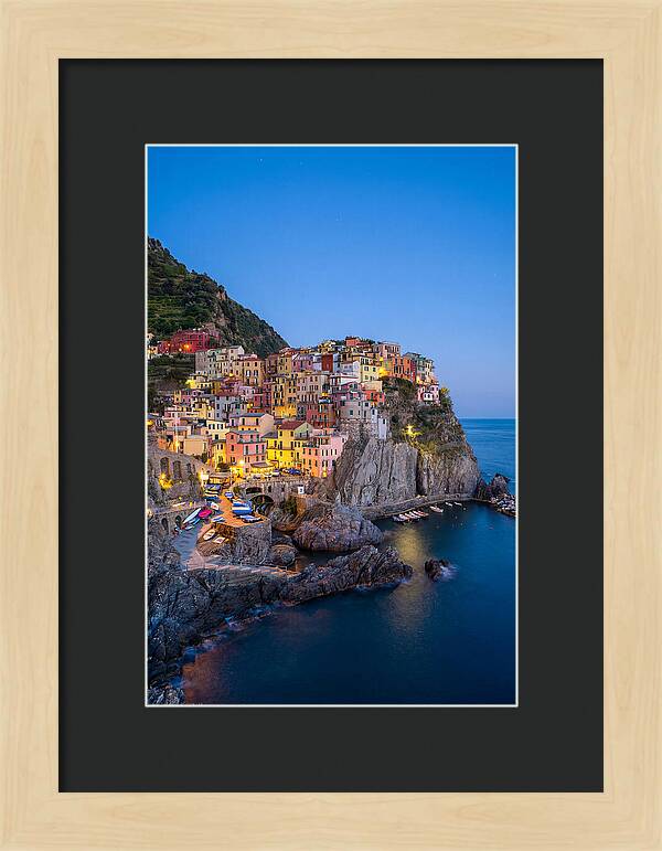 Manarola At Blue Hour