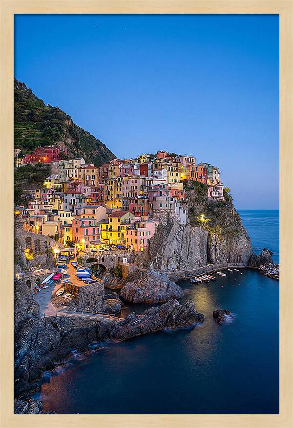 Manarola At Blue Hour