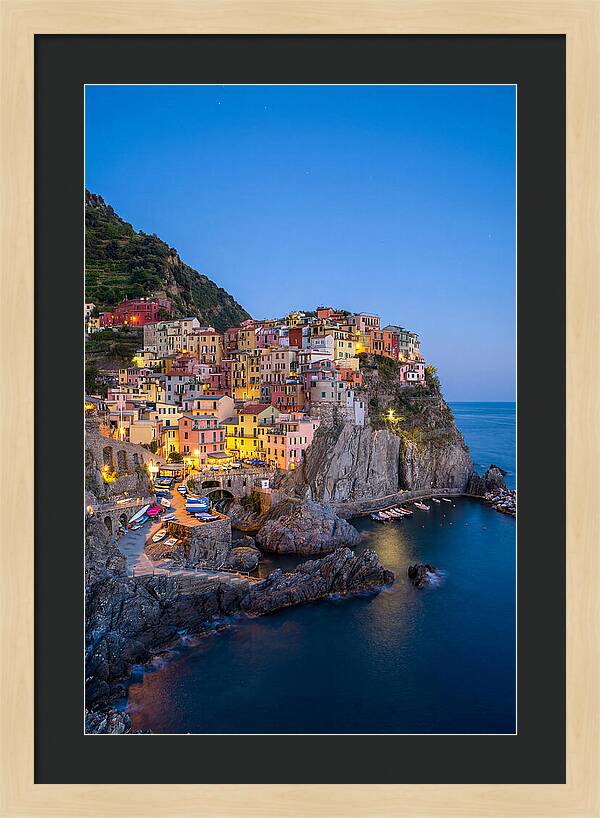 Manarola At Blue Hour