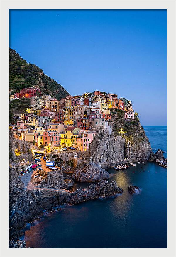 Manarola At Blue Hour