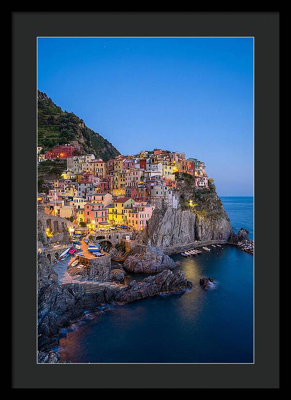 Manarola At Blue Hour