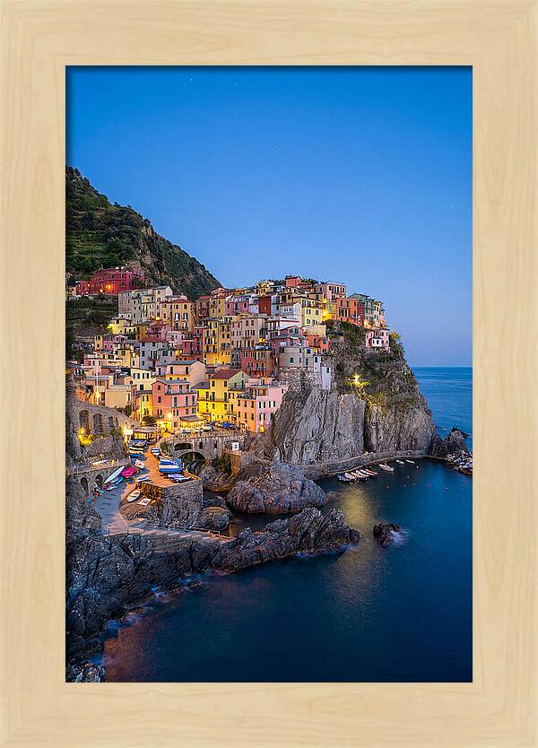 Manarola At Blue Hour