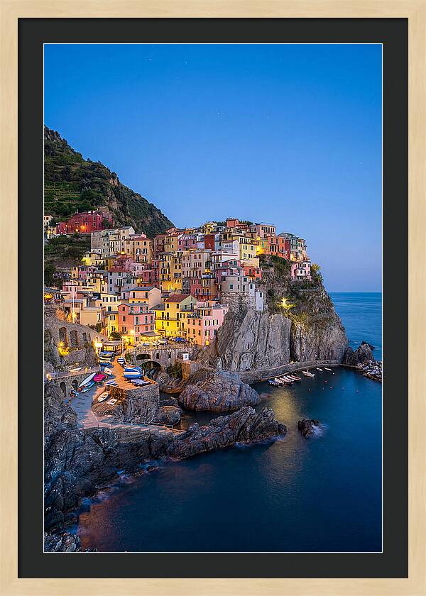 Manarola At Blue Hour
