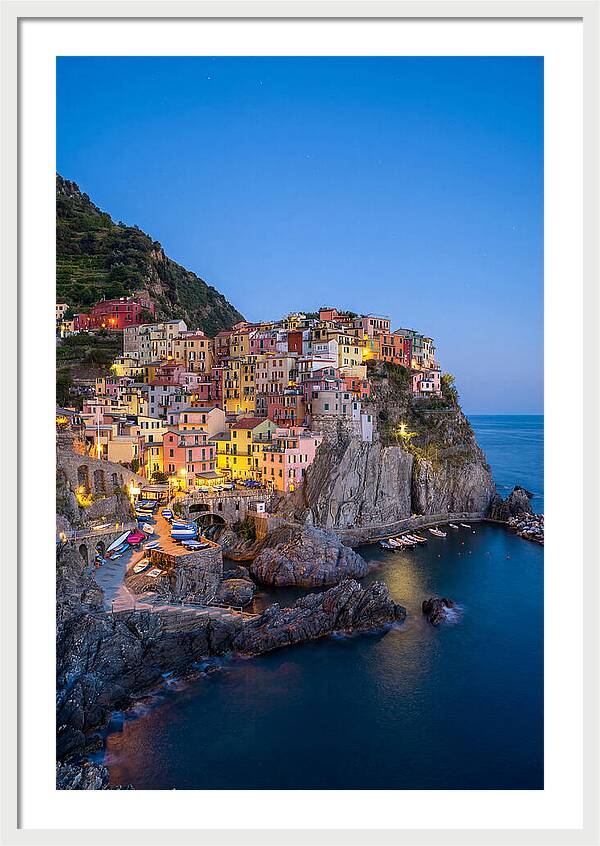 Manarola At Blue Hour