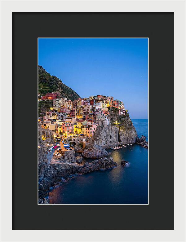 Manarola At Blue Hour