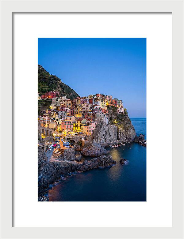 Manarola At Blue Hour