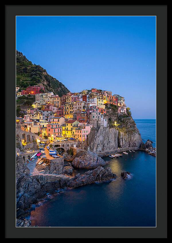 Manarola At Blue Hour