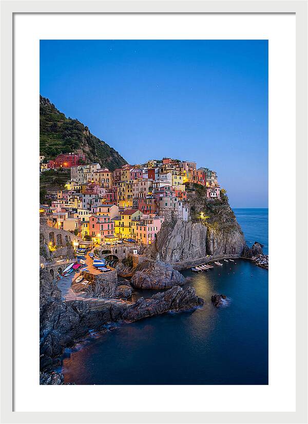 Manarola At Blue Hour