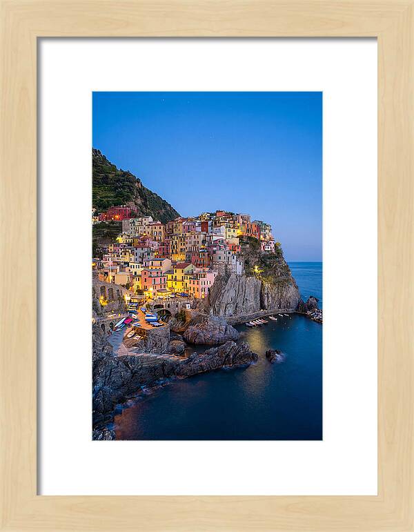 Manarola At Blue Hour