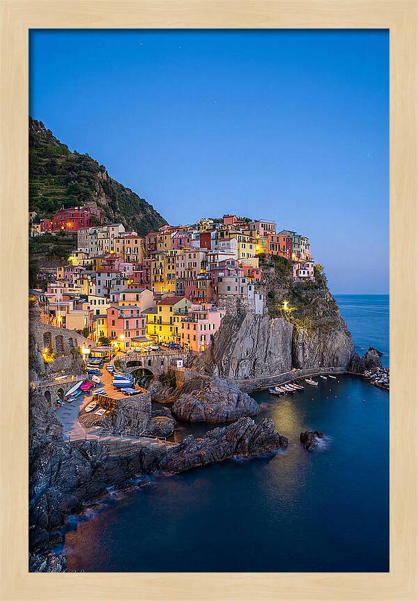 Manarola At Blue Hour