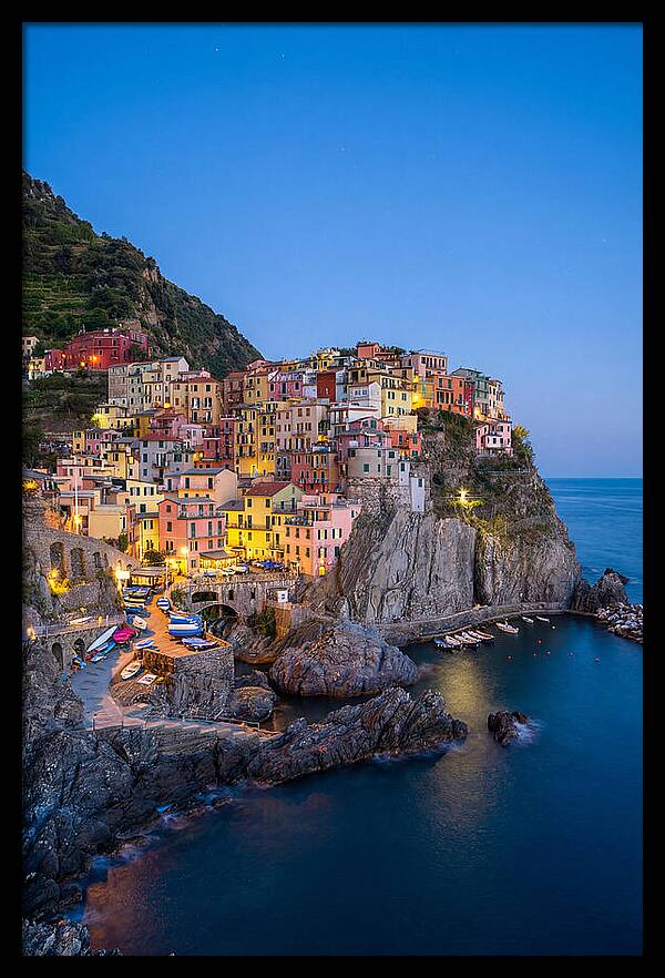 Manarola At Blue Hour