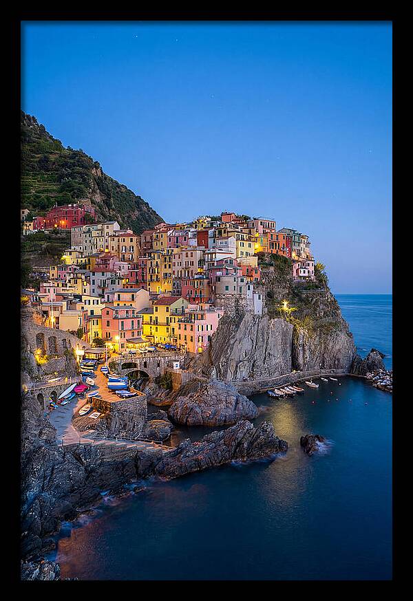 Manarola At Blue Hour