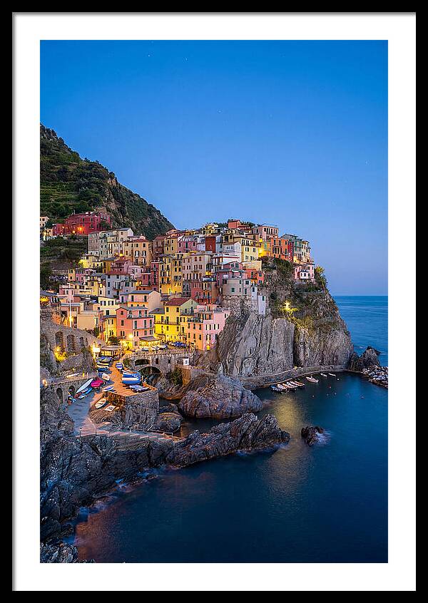 Manarola At Blue Hour