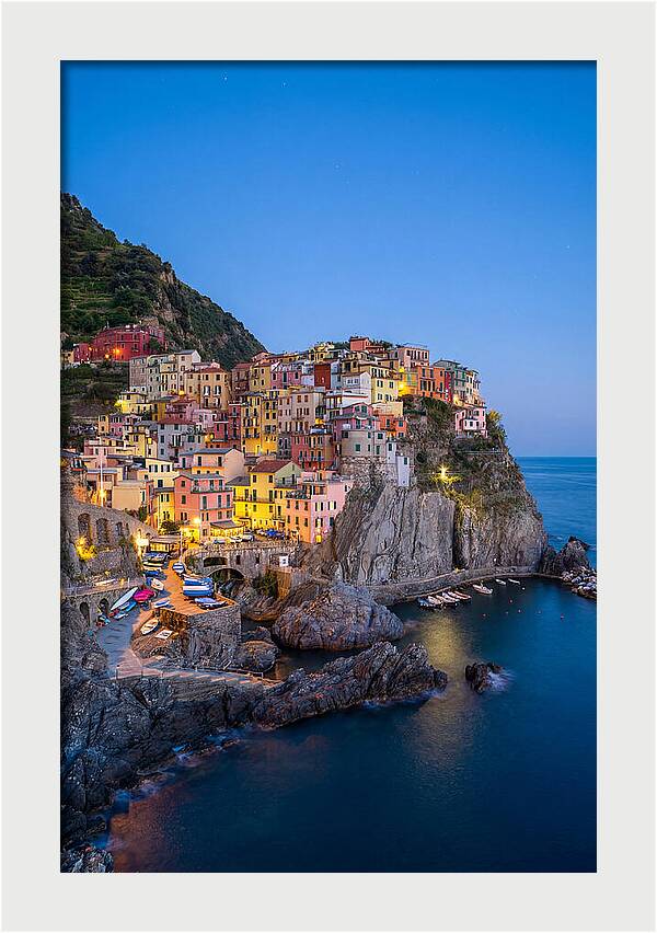 Manarola At Blue Hour