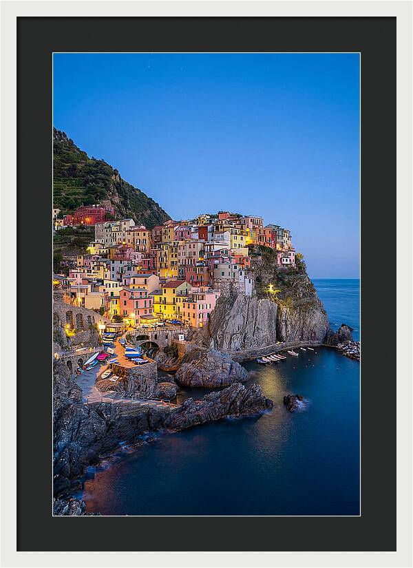 Manarola At Blue Hour