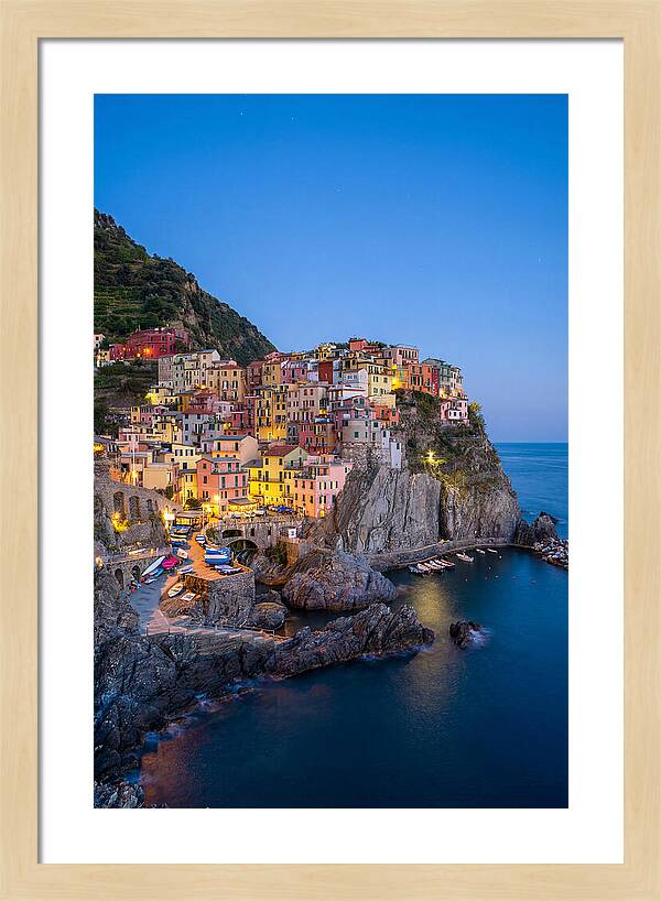 Manarola At Blue Hour