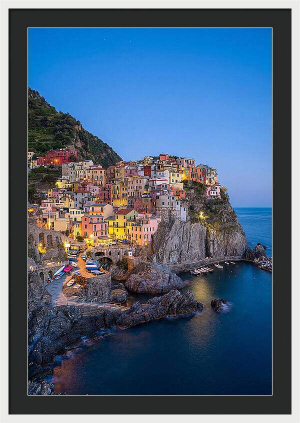 Manarola At Blue Hour