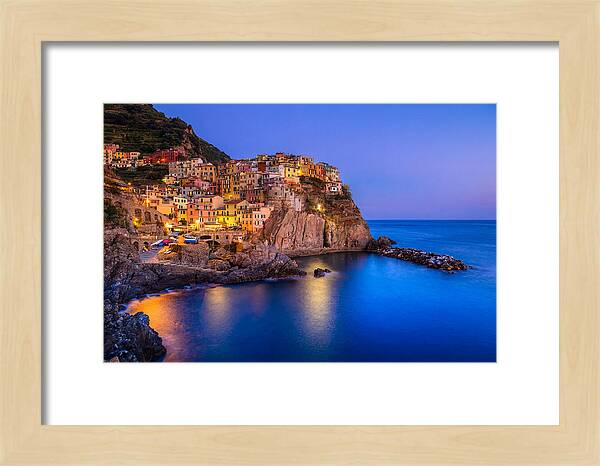 Manarola Beneath Evening Stars