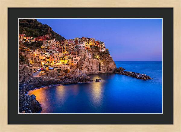 Manarola Beneath Evening Stars