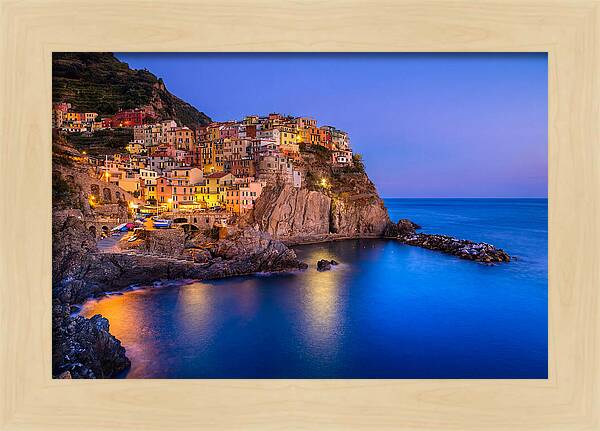 Manarola Beneath Evening Stars