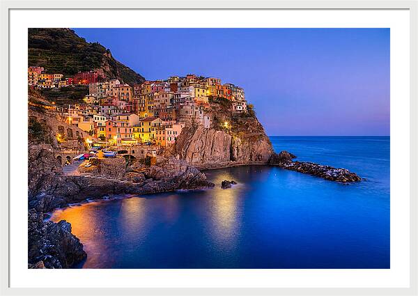 Manarola Beneath Evening Stars