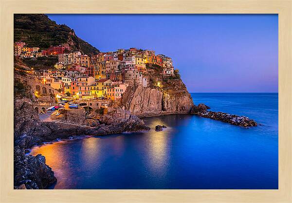 Manarola Beneath Evening Stars
