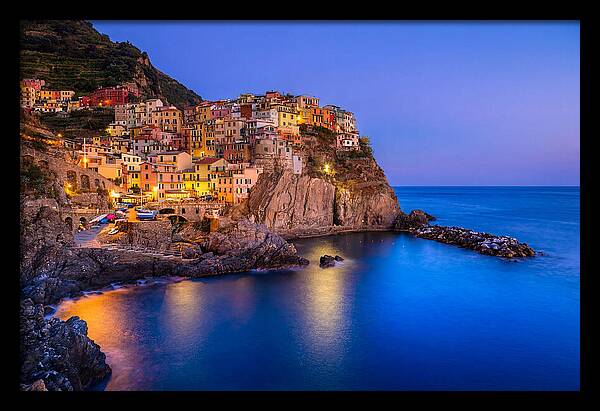 Manarola Beneath Evening Stars