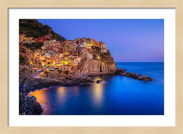Manarola Beneath Evening Stars