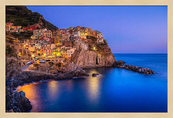 Manarola Beneath Evening Stars