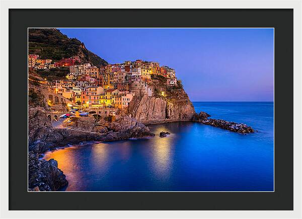 Manarola Beneath Evening Stars
