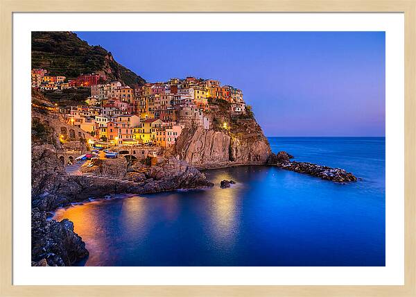 Manarola Beneath Evening Stars