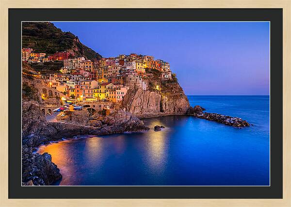 Manarola Beneath Evening Stars