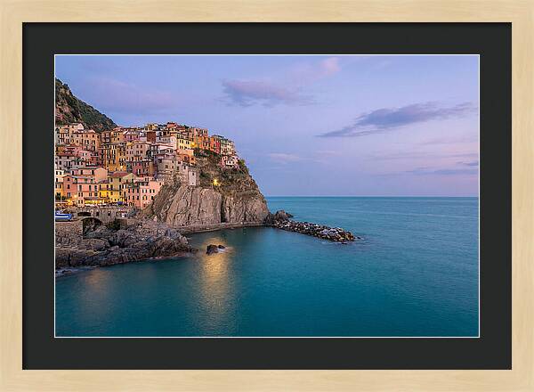 Manarola Under Twilight Skies