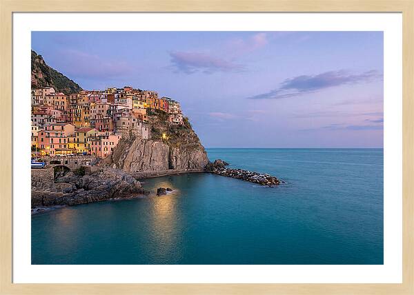 Manarola Under Twilight Skies