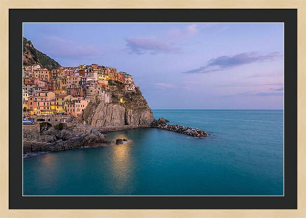 Manarola Under Twilight Skies
