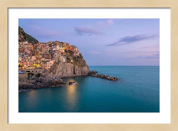 Manarola Under Twilight Skies