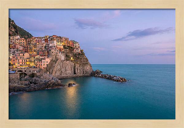 Manarola Under Twilight Skies