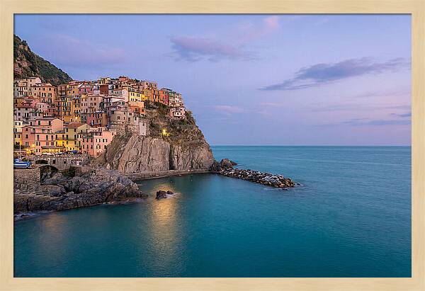 Manarola Under Twilight Skies