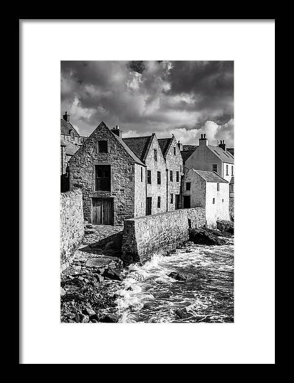 Manarola Village In Black And White