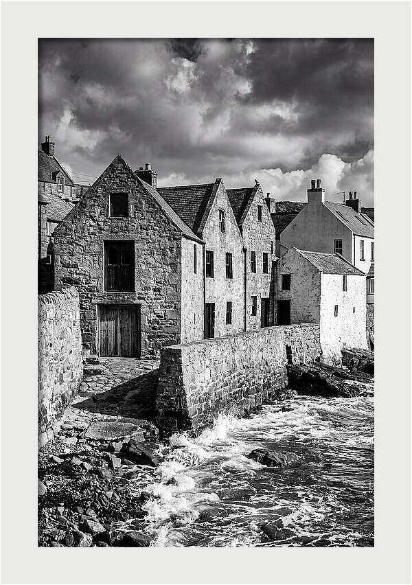 Manarola Village In Black And White