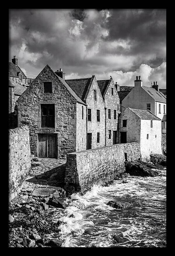 Manarola Village In Black And White
