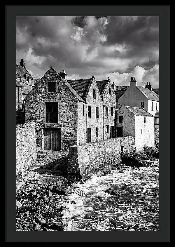 Manarola Village In Black And White