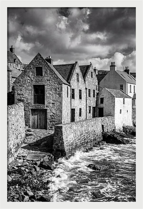 Manarola Village In Black And White