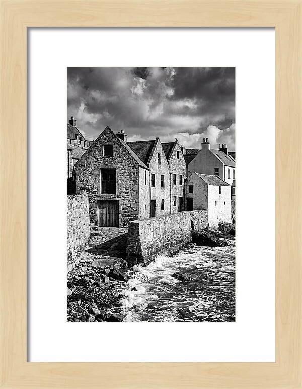Manarola Village In Black And White