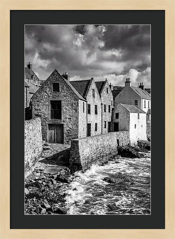 Manarola Village In Black And White