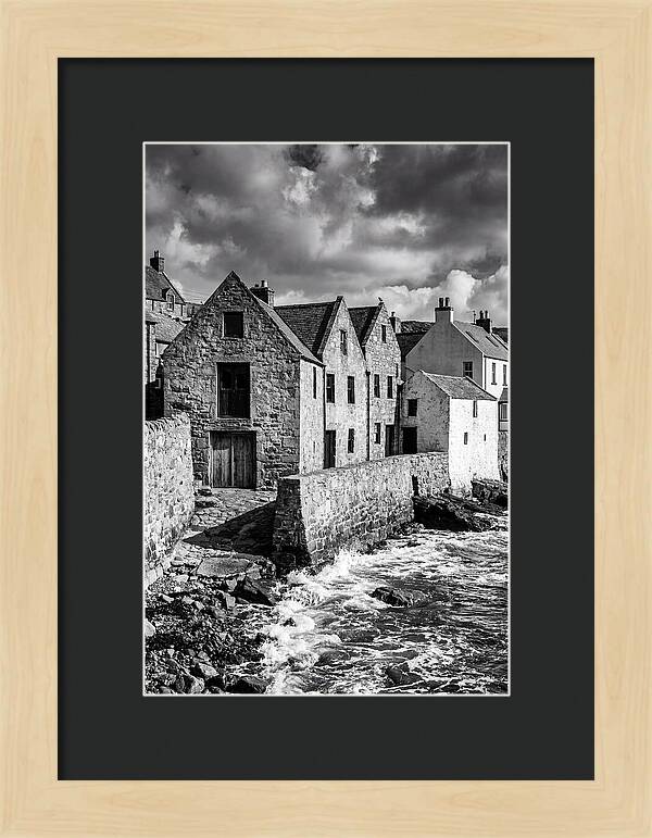 Manarola Village In Black And White