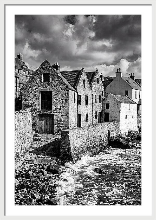 Manarola Village In Black And White